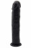 Чёрный фаллоимитатор-гигант Realistic Cock 15,5 Inch No Scrotum - 39,5 см., Shots Media BV