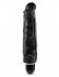 Чёрный вибратор-реалистик 7" Vibrating Stiffy - 21,6 см., Pipedream