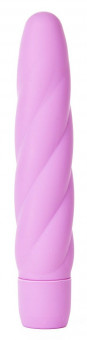 Розовый вибратор Silicone Twist - 19,7 см., Shots Media BV
