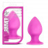 Розовая анальная пробка Luxe Rump Rimmer Medium - 9,5 см., Blush Novelties
