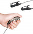 Черные электрические зажимы для сосков Shock Therapy Nipple Clamps, Pipedream