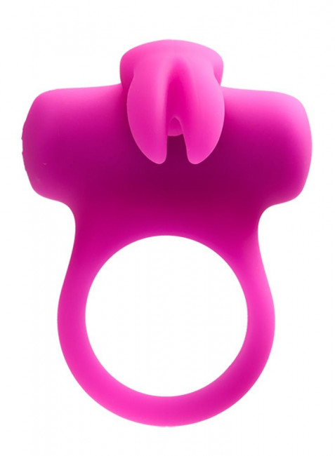 Лиловое эрекционное перезаряжаемое виброкольцо VeDO Frisky Bunny, VeDO