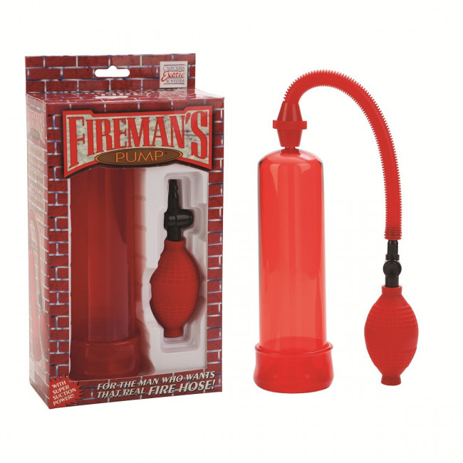 Красная вакуумная помпа Firemans Pump, California Exotic Novelties