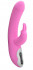 Розовый вибратор с клиторальным стимулятором TRI RABBIT - 22 см. , Vibe Therapy