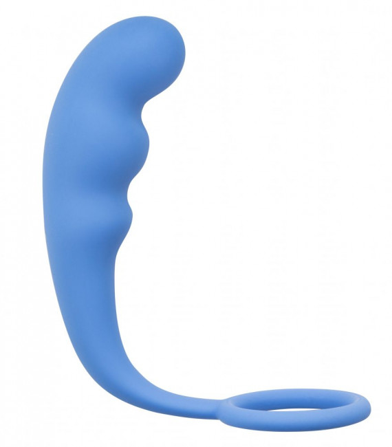 Голубое эрекционное кольцо с анальным стимулятором Mountain Range Anal Plug, Lola toys Голубое эрекционное кольцо с анальным стимулятором Mountain Range Anal Plug, Lola toys