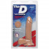 Телесный фаллоимитатор на присоске The D Perfect D 7" Vanilla - 17,78 см., Doc Johnson