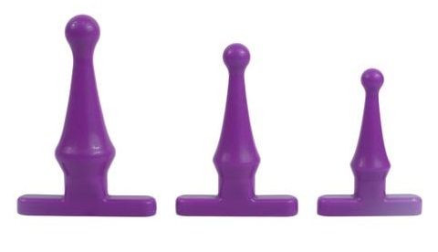 Набор фиолетовых анальных стимуляторов Climax Anal Tush Teaser Training Kit, Topco Sales