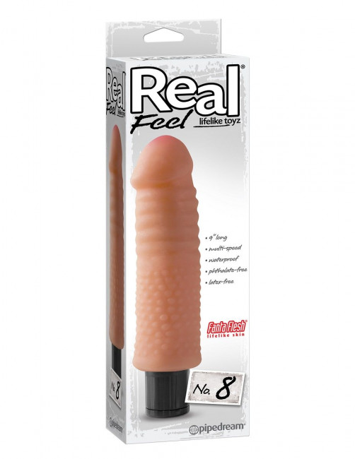 Реалистичный вибромассажер Real Feel Lifelike Toyz №8 - 22,2 см., Pipedream Реалистичный вибромассажер Real Feel Lifelike Toyz №8 - 22,2 см., Pipedream