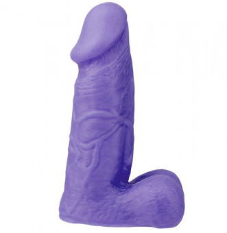 Фиолетовый реалистичный массажёр XSKIN 5 PVC DONG - 13 см., Dream Toys