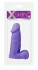 Фиолетовый реалистичный массажёр XSKIN 5 PVC DONG - 13 см., Dream Toys