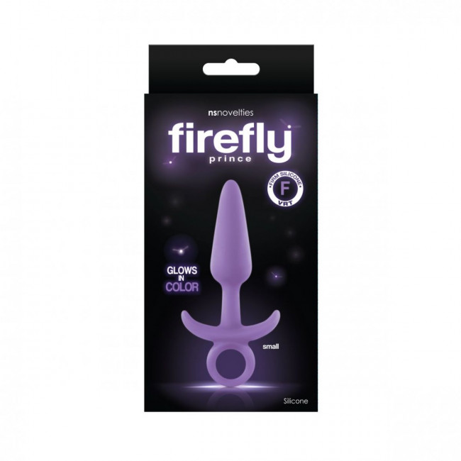 Фиолетовая анальная пробка Firefly Prince Small - 10,9 см. Фиолетовая анальная пробка Firefly Prince Small - 10,9 см.