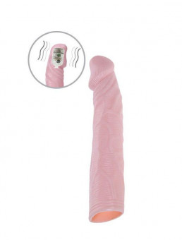 Телесная насадка с вибрацией Sex Expert - 18 см., Bior toys