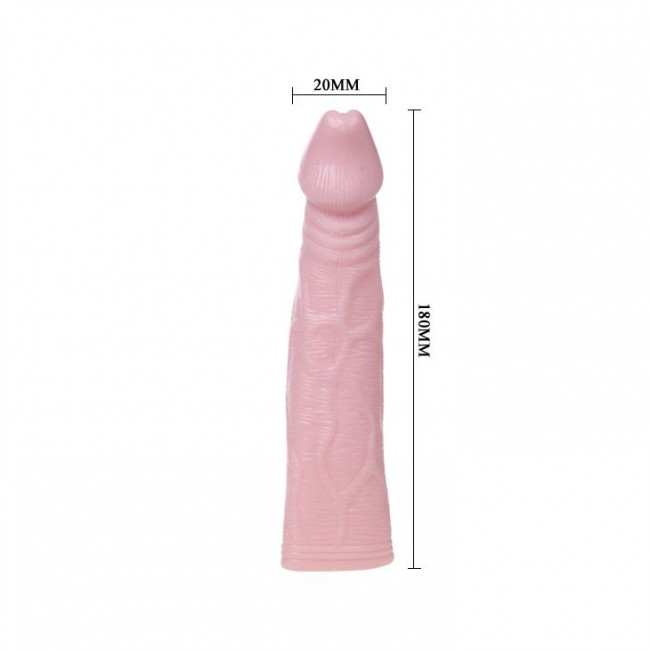 Телесная насадка с вибрацией Sex Expert - 18 см., Bior toys Телесная насадка с вибрацией Sex Expert - 18 см., Bior toys