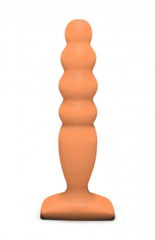 Телесный анальный стимулятор Large Bubble Plug - 14,5 см., Lola toys