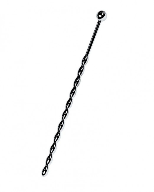 Серебристый длинный уретральный плаг-косичка TOYFA Metal - 15,7 см., ToyFa