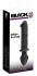 Черный двусторонний стимулятор Dildo & Plug - 22,8 см., Orion