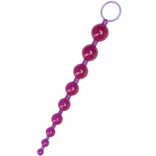 Фиолетовая анальная цепочка Hunger Anal Love Chain - 24 см., Dream Toys