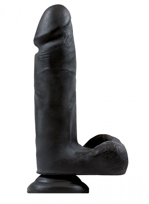 Чёрный фаллоимитатор 2X Dual Density 8 Dildo - 24 см., NS Novelties