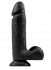 Чёрный фаллоимитатор 2X Dual Density 8 Dildo - 24 см., NS Novelties