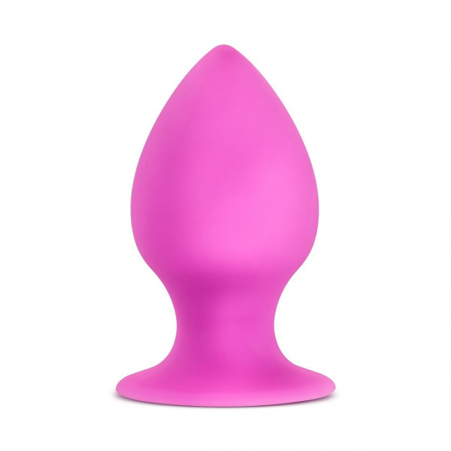 Розовая анальная пробка Luxe Rump Rimmer Small - 7,6 см., Blush Novelties