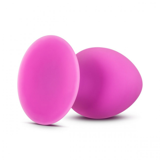 Розовая анальная пробка Luxe Rump Rimmer Small - 7,6 см., Blush Novelties