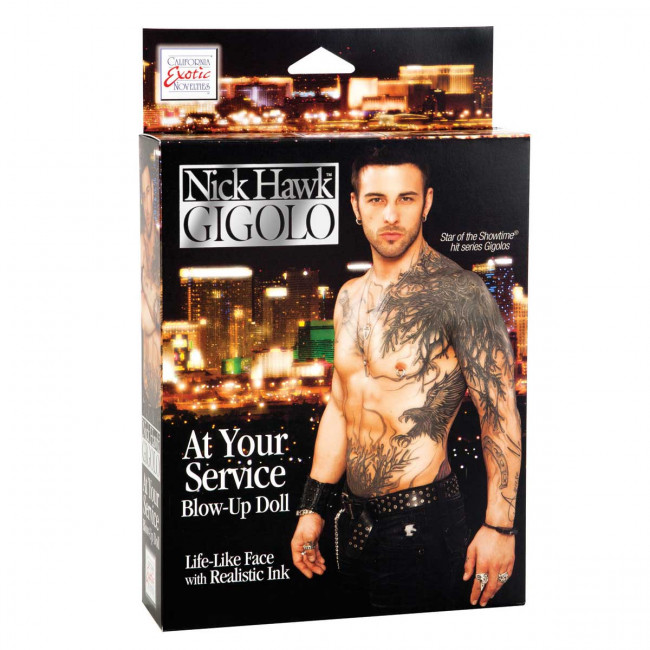 Кукла-мужчина Nick Hawk GIGOLO с фаллосом, California Exotic Novelties