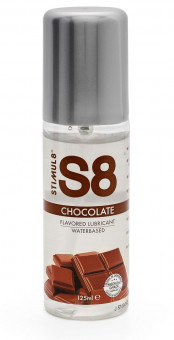 Смазка на водной основе S8 Flavored Lube со вкусом шоколада - 125 мл., Stimul8