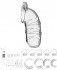 Мужской пояс верности №5 Transparent 5.5 Inch - 14 см., Shots Media BV