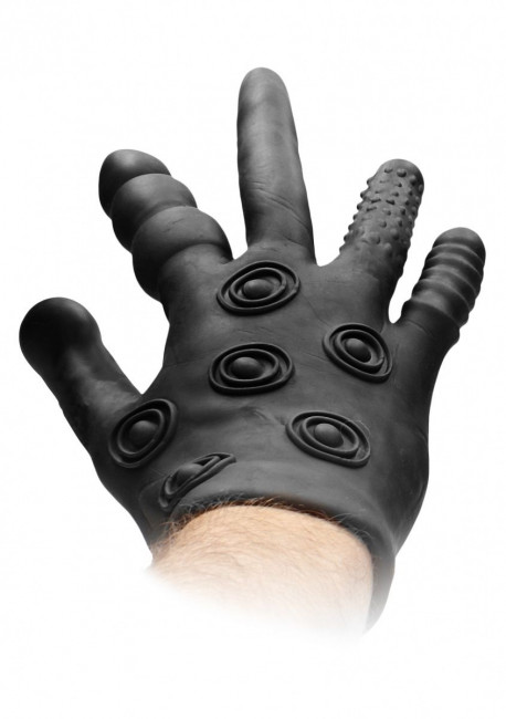 Черная стимулирующая перчатка Stimulation Glove Черная стимулирующая перчатка Stimulation Glove