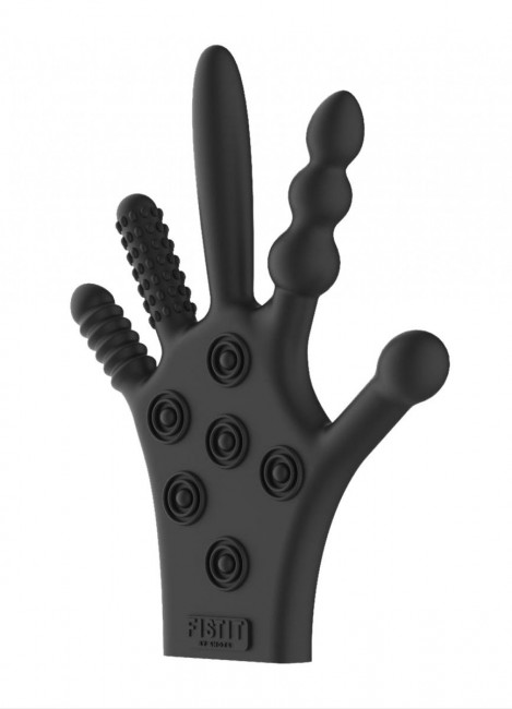 Черная стимулирующая перчатка Stimulation Glove Черная стимулирующая перчатка Stimulation Glove