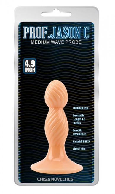Телесная анальная втулка Medium Wave Probe - 12,5 см. Телесная анальная втулка Medium Wave Probe - 12,5 см.
