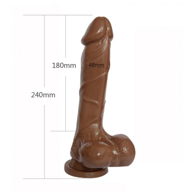 Коричневый фаллоимитатор 9 Inch Super Whopper Dong - 24 см. Коричневый фаллоимитатор 9 Inch Super Whopper Dong - 24 см.