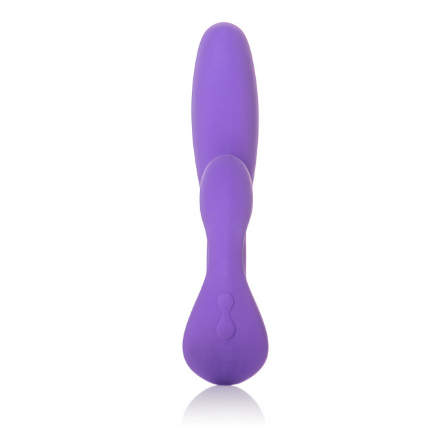 Двойной фиолетовый вибратор Silhouette S15 - 20 см., California Exotic Novelties