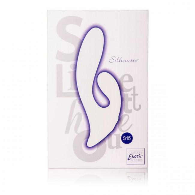 Двойной фиолетовый вибратор Silhouette S15 - 20 см., California Exotic Novelties