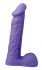 Фиолетовый фаллоимитатор с мошонкой XSKIN 8 PVC DONG - 20,3 см., Dream Toys