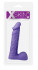Фиолетовый фаллоимитатор с мошонкой XSKIN 8 PVC DONG - 20,3 см., Dream Toys
