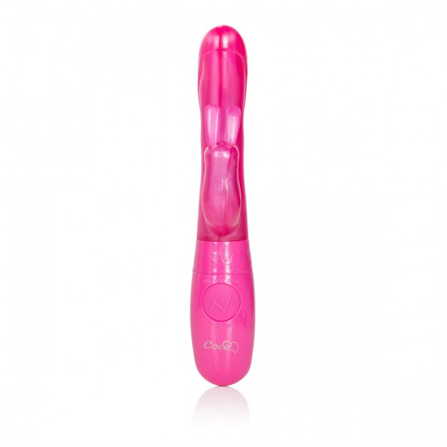 Розовый вибромассажер Love Bunny Vibes - 22 см., California Exotic Novelties