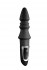 Черный конический анальный вибромассажер-ёлочка JOYFUL PLUG VIBRATOR 5.5INCH - 14 см., NMC