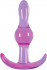 Фиолетовая анальная пробка Jelly Rancher T-Plug Wave - 9,7 см., NS Novelties