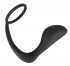 Чёрное эрекционное кольцо с анальной пробкой Black Velvets Ring & Plug, Orion