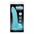 Голубой фаллоимитатор на присоске Firefly Smooth Glowing Dong 8 Blue - 22,3 см., NS Novelties
