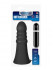 Большой чёрный анальный вибратор MENZSTUFF VIBRATING BUTTCRASHER RIBBED - 20 см., Dream Toys