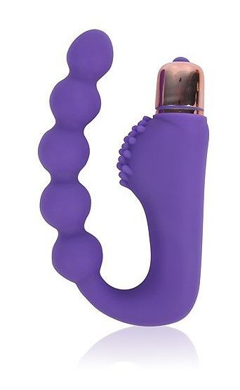 Фиолетовый фантазийный вибромассажер-елочка Cosmo, Bior toys