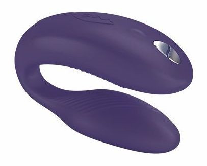 Фиолетовый вибромассажер для пар We-Vibe Sync Purple на радиоуправлении, We-vibe