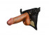 Насадка-фаллоимитатор на кожаных трусиках Harness Ultra Realistic 5,5" - 17 см., LOVETOY (А-Полимер)