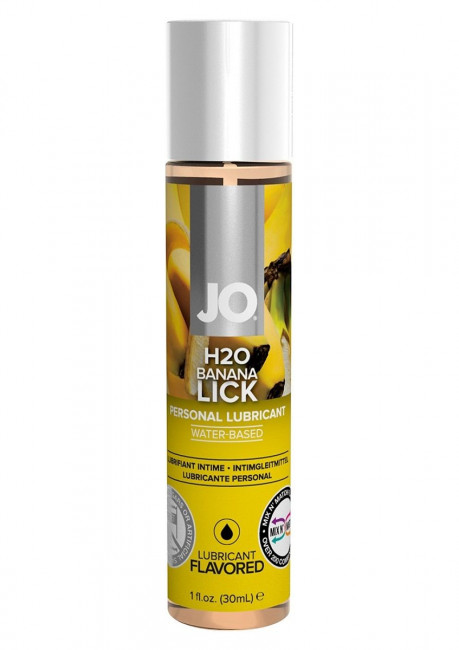Смазка с ароматом банана JO Flavored Banana Lick - 30 мл., System JO