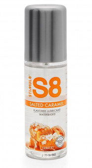 Смазка на водной основе S8 Flavored Lube со вкусом соленой карамели - 125 мл., Stimul8