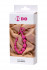 Розовая силиконовая анальная цепочка Long Sweety - 34 см., ToyFa