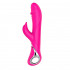 Розовый ротатор NAGHI NO.21 RECHARGEABLE DUO VIBRATOR с клиторальным отростком, Tonga