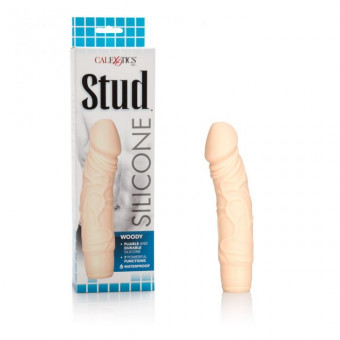 Телесный вибратор-реалистик Silicone Stud Woody - 16,5 см., California Exotic Novelties